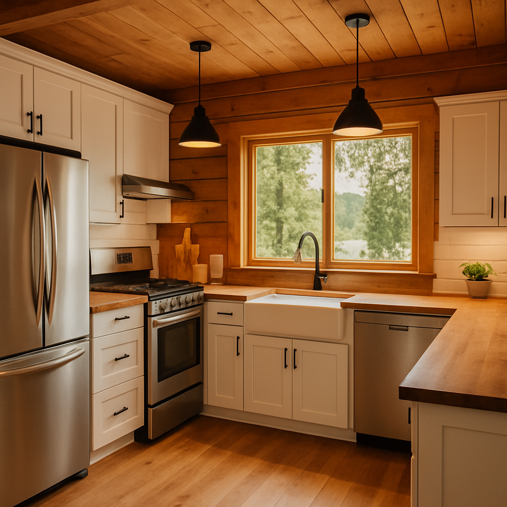 Remodeled cabin kitchen